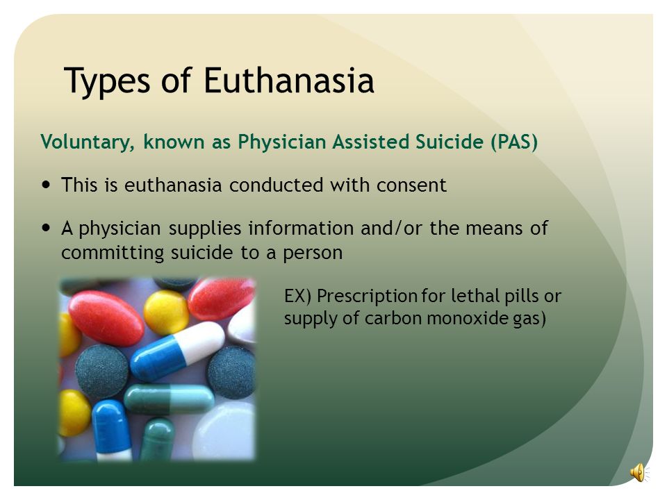 Forms of euthanasia